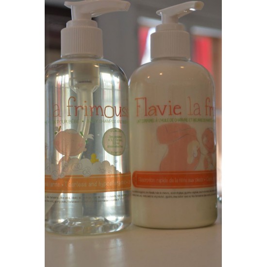 Duo shampooing corps-cheveux et lait corporel (Mandarine-Jasmin) (250 ml)