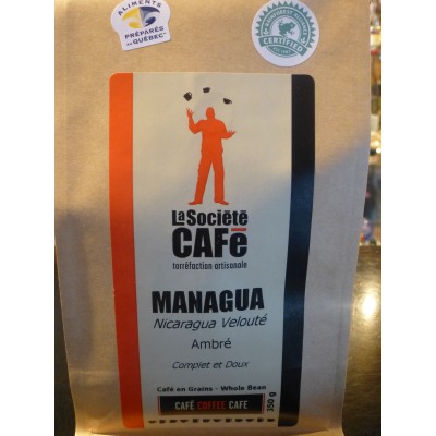 Café- Managua (Nicaragua- Torréfaction ambrée- Velouté)