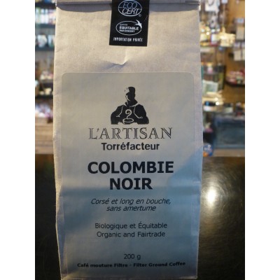 Café bio L'Artisan- Colombien noir (200 g)